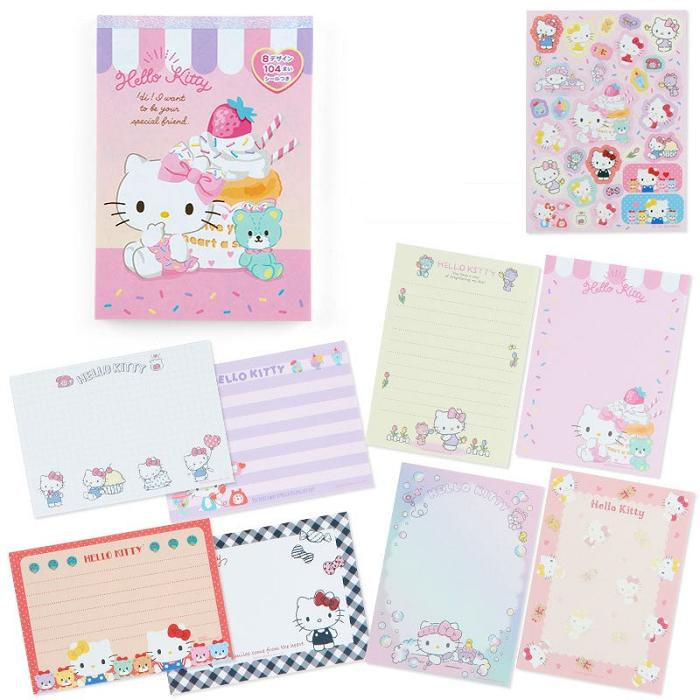 Pink Hello Kitty Hello Kitty Memo Pad & Sticker Set | CA_HK37607