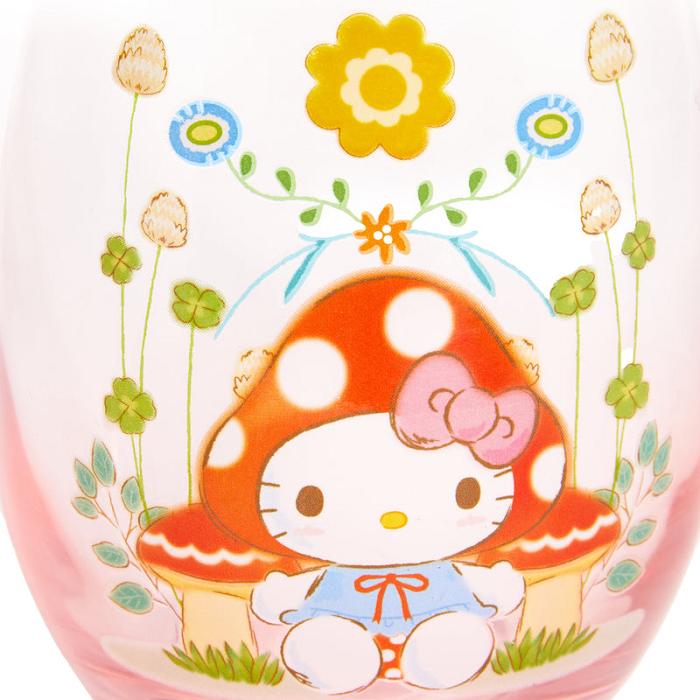 Pink Hello Kitty Hello Kitty Mushroom Glass Tumbler | CA_HK60789