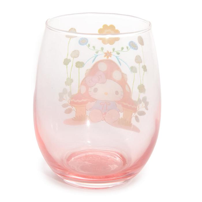 Pink Hello Kitty Hello Kitty Mushroom Glass Tumbler | CA_HK60789