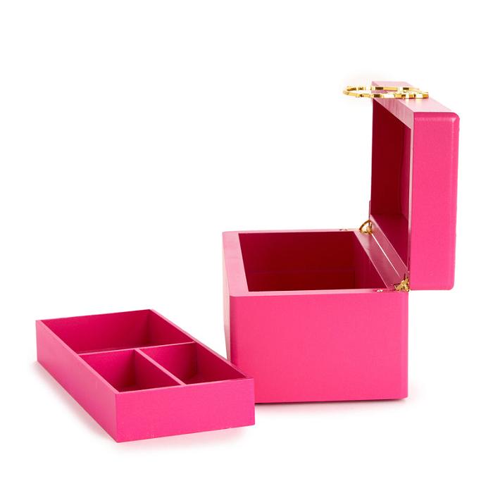 Pink Hello Kitty Hello Kitty Pink Lacquered Jewelry Box Organizer | CA_HK15021