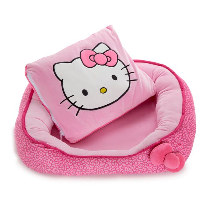 Pink Hello Kitty Hello Kitty Pink Pet Bolster Bed (Small) | CA_HK83679