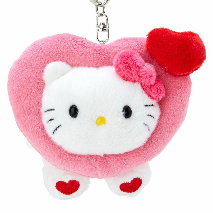 Pink Hello Kitty Hello Kitty Plush Mascot Keychain (Big Heart Series) | CA_HK24458