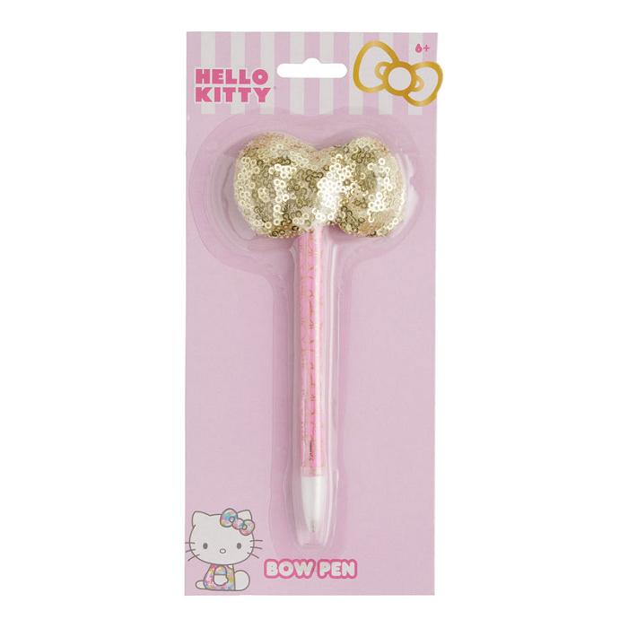 Pink Hello Kitty Hello Kitty Sequined Bow Pen | CA_HK74657