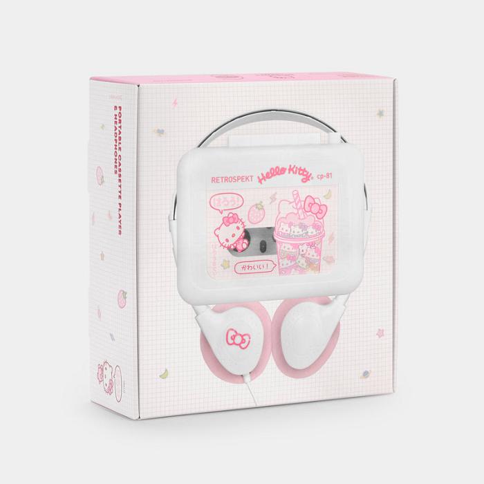 Pink Hello Kitty Hello Kitty Strawberry Milk CP-81 Portable Cassette Player | CA_HK35248