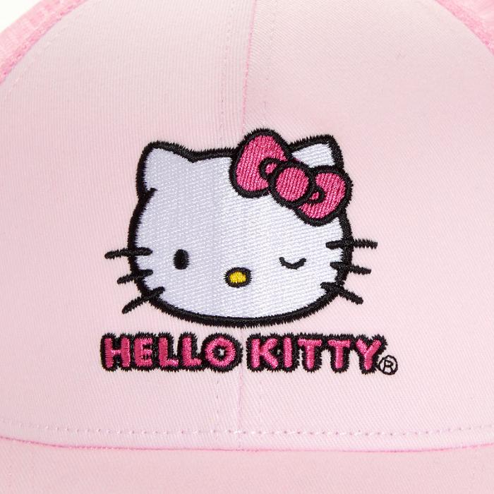 Pink Hello Kitty Hello Kitty Winking Trucker Hat | CA_HK18479