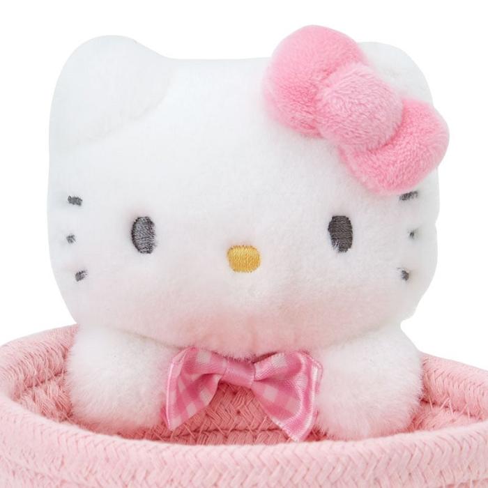 Pink Hello Kitty Hello Kitty Woven Rope Storage Basket (Multi) | CA_HK79219