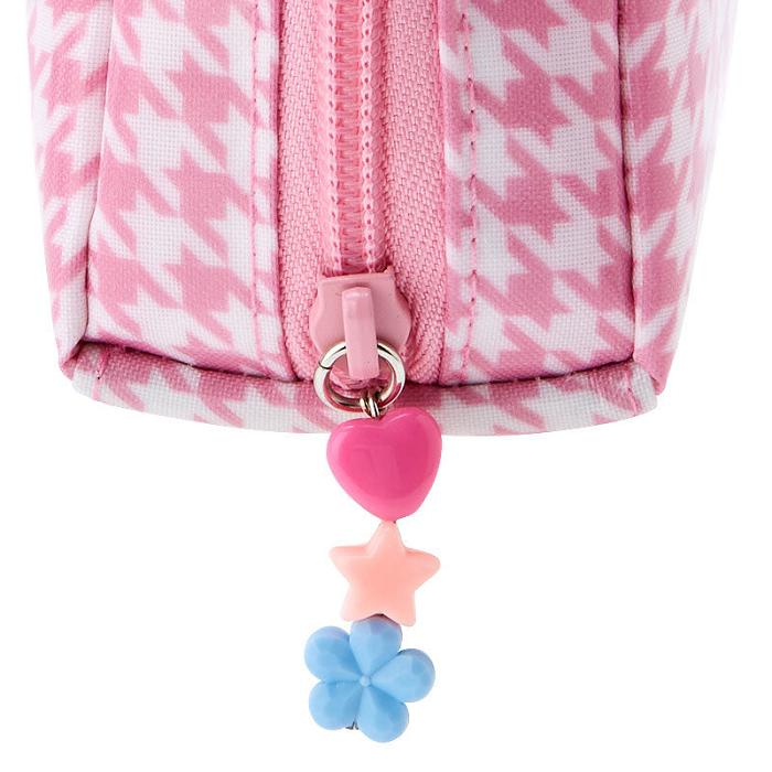 Pink Hello Kitty Hello Kitty Zipper (Floral Houndstooth Series) | CA_HK53877