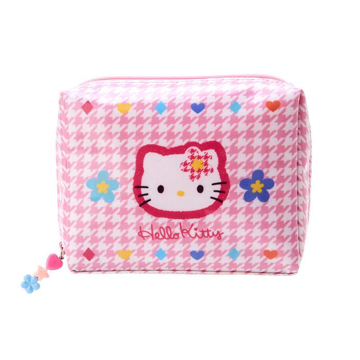 Pink Hello Kitty Hello Kitty Zipper (Floral Houndstooth Series) | CA_HK53877