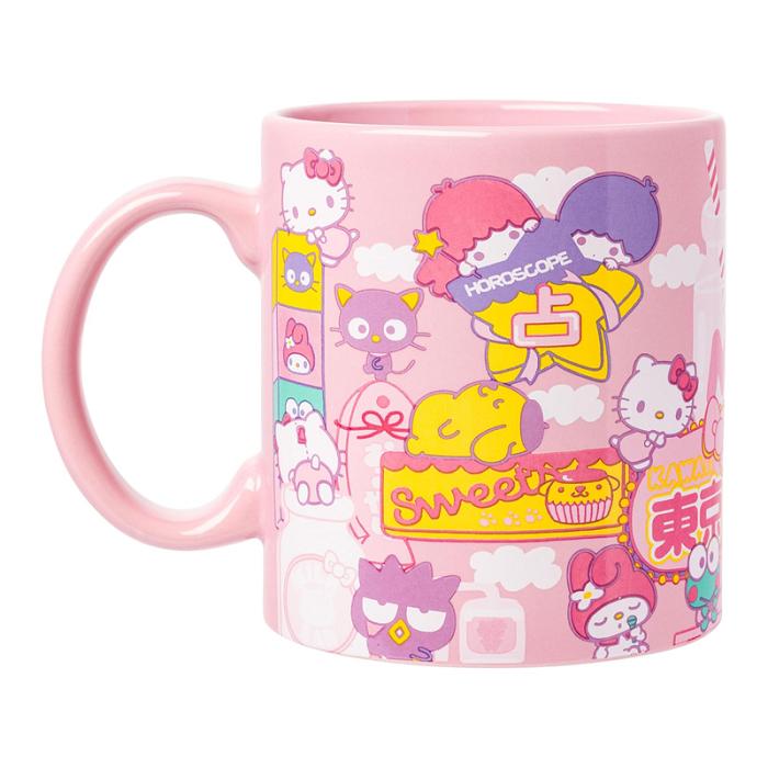 Pink Hello Kitty Hello Kitty and Friends Ceramic Mug (Kawaii Fun) | CA_HK35099