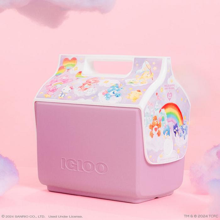 Pink Hello Kitty Hello Kitty and Friends x Care Bears Igloo Little Playmate 7 Qt Cooler | CA_HK19705