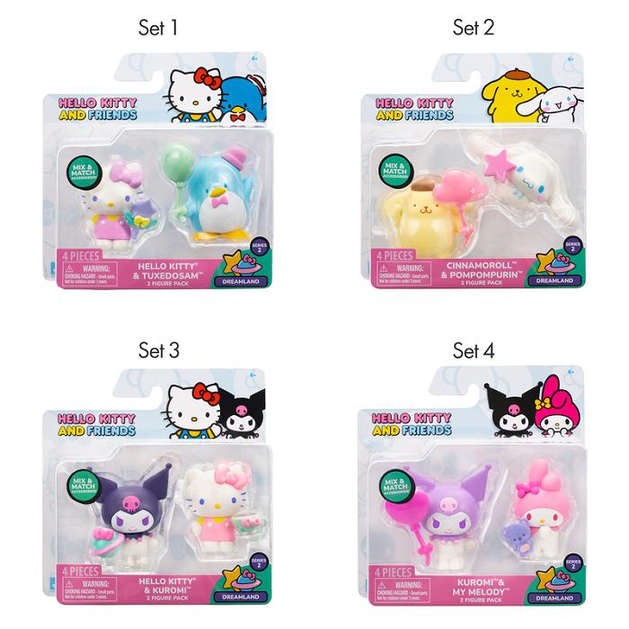 Pink Hello Kitty Hello Kitty and Friends 2-pc Figure Pack (Series 2: Dreamland) | CA_HK83751