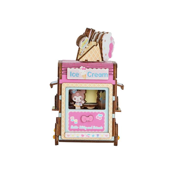 Pink Hello Kitty Hello Kitty and Friends Ice Cream Truck 3D Wooden Music Box Puzzle | CA_HK53061