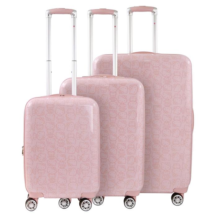 Pink Hello Kitty Hello Kitty x FUL Pose 3-Pc Hardshell Luggage (Pink) | CA_HK80248