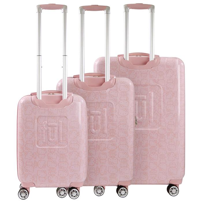 Pink Hello Kitty Hello Kitty x FUL Pose 3-Pc Hardshell Luggage (Pink) | CA_HK80248