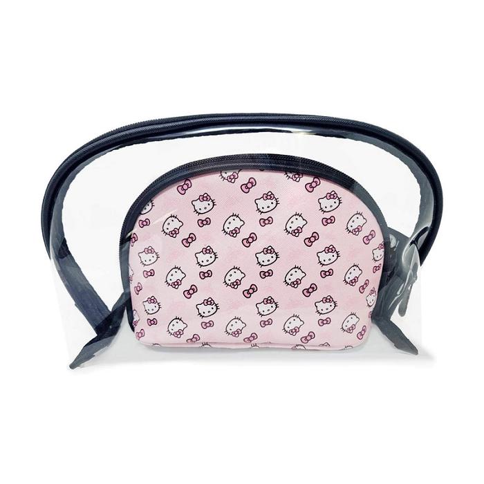 Pink Hello Kitty Hello Kitty x Impressions Vanity Clutch Set (Pink) | CA_HK42366