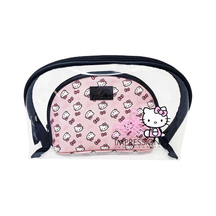 Pink Hello Kitty Hello Kitty x Impressions Vanity Clutch Set (Pink) | CA_HK42366