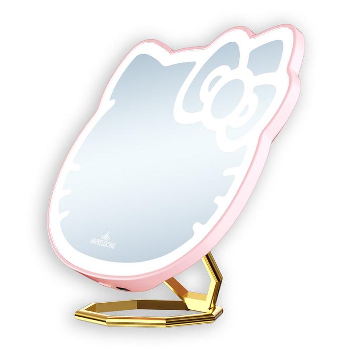 Pink Hello Kitty Hello Kitty x Impressions Vanity Pocket Mirror with Ring Stand | CA_HK11175