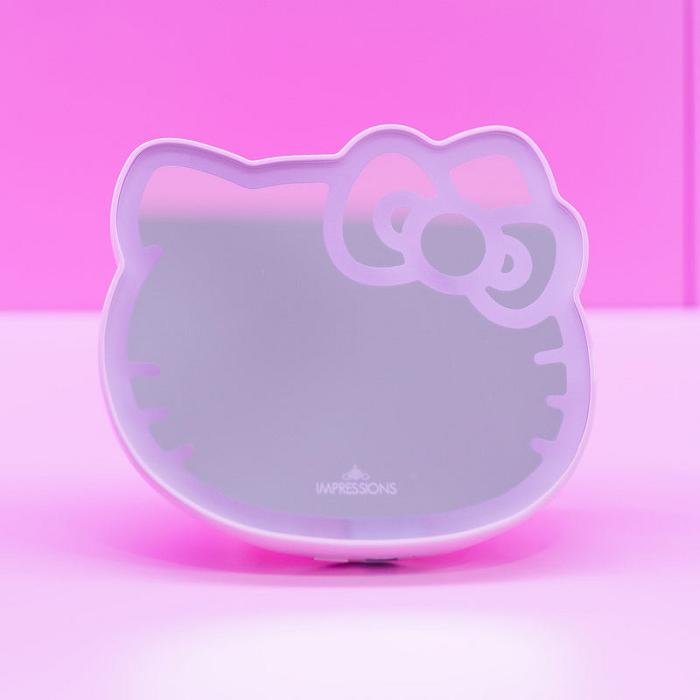 Pink Hello Kitty Hello Kitty x Impressions Vanity Pocket Mirror with Ring Stand | CA_HK11175