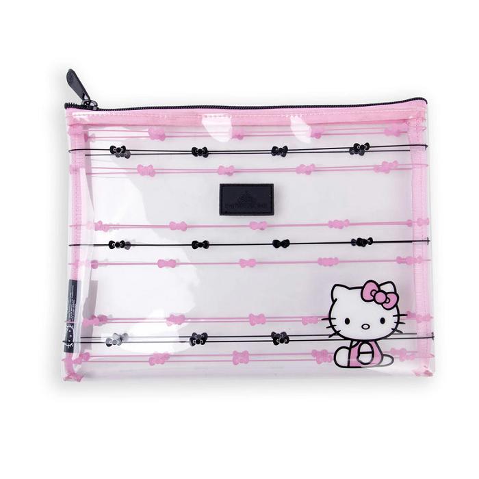 Pink Hello Kitty Hello Kitty x Impressions Slim Pouch Set (Black) | CA_HK94234