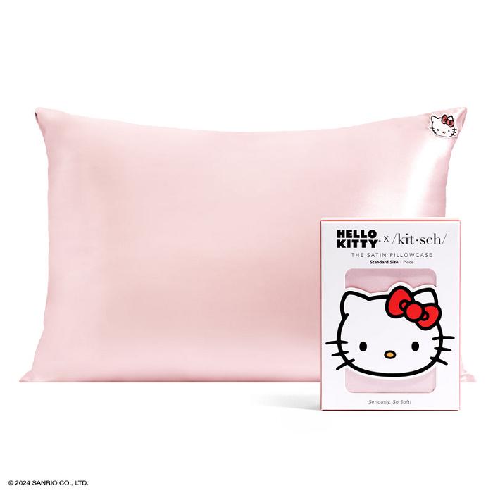 Pink Hello Kitty Hello Kitty x Kitsch Face Pillowcase (Solid Pink) | CA_HK81230