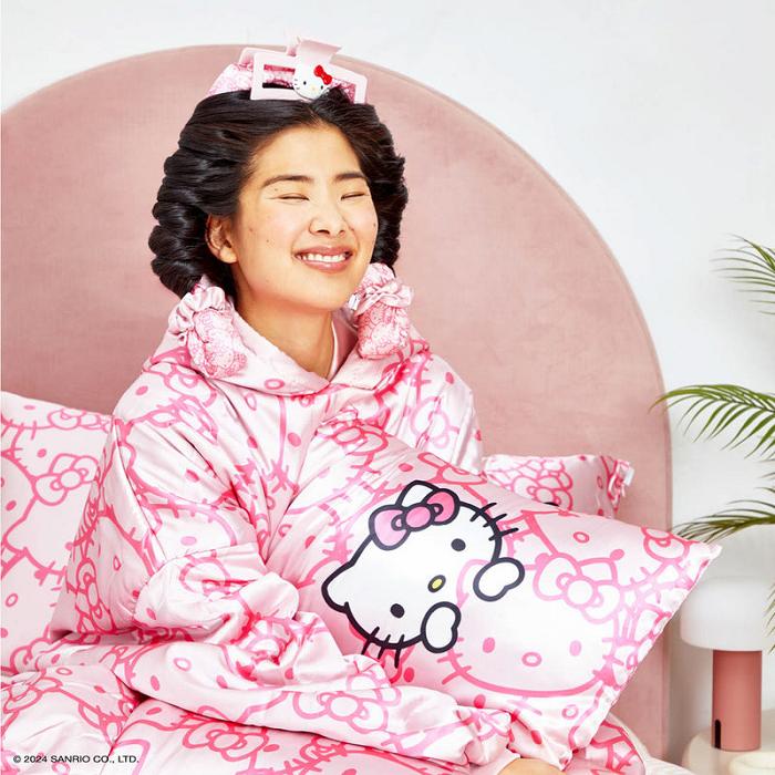 Pink Hello Kitty Hello Kitty x Kitsch Faces Pillowcase (Pink) | CA_HK98543