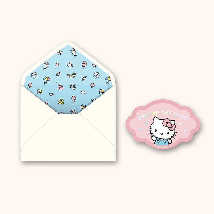 Pink Hello Kitty Hello Kitty x Studio Oh! Thank You Deluxe Greeting Card | CA_HK63848