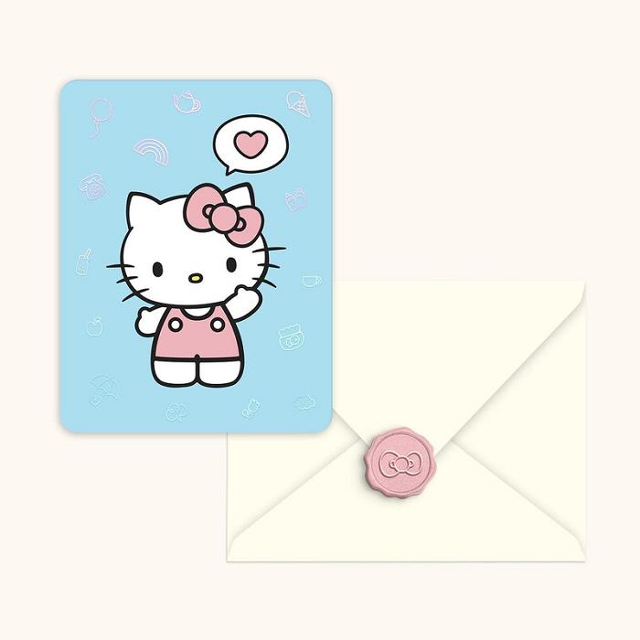 Pink Hello Kitty Hello Kitty x Studio Oh! Classic Pink 25-Pc Note Cards & Wax Seals Set | CA_HK92853