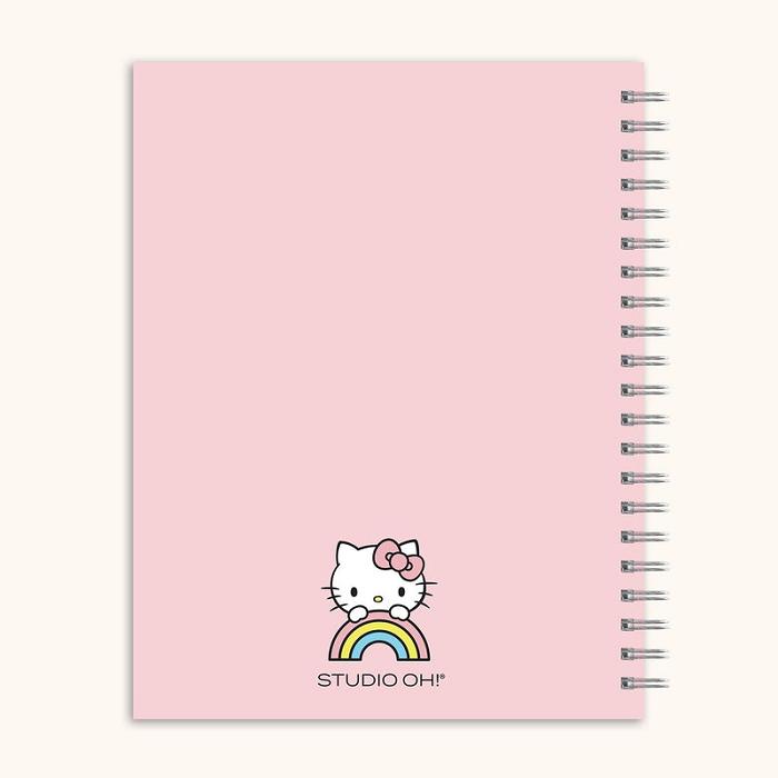 Pink Hello Kitty Hello Kitty x Studio Oh! Classic Pink Extra-Large Spiral Notebook | CA_HK33212