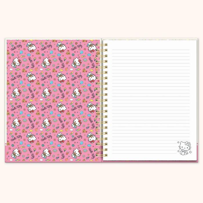 Pink Hello Kitty Hello Kitty x Studio Oh! College Letters Extra-Large Spiral Notebook | CA_HK99581