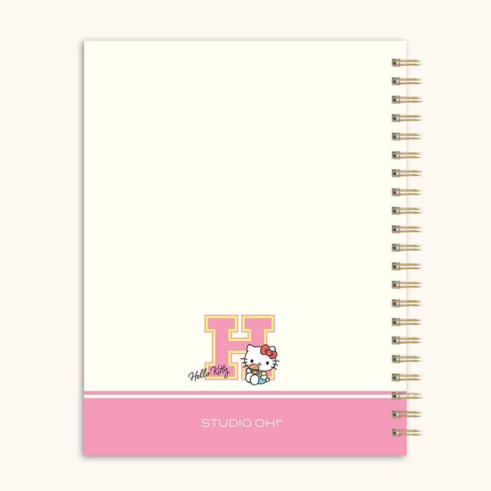 Pink Hello Kitty Hello Kitty x Studio Oh! College Letters Extra-Large Spiral Notebook | CA_HK99581