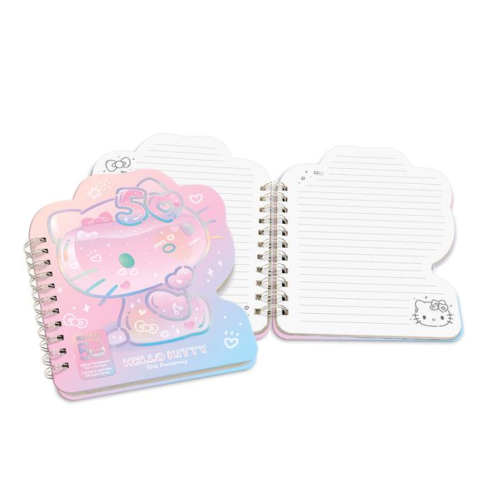 Pink Hello Kitty Hello Kitty x Studio Oh! 50th Anniversary Die-Cut Spiral Notebook | CA_HK99407