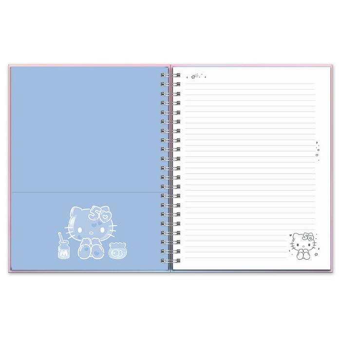 Pink Hello Kitty Hello Kitty x Studio Oh! 50th Anniversary Extra-Large Spiral Notebook & Sticker Sheet | CA_HK12569