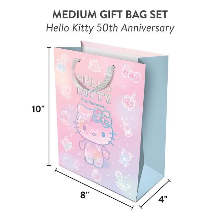 Pink Hello Kitty Hello Kitty x Studio Oh! 50th Anniversary Gift Bag Set | CA_HK57003