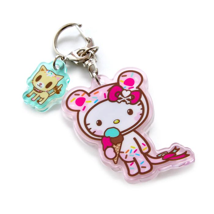 Pink Hello Kitty Hello Kitty x Tokidoki Keychain and Zipper Pull Duo (Kawaii Carnival) | CA_HK26142