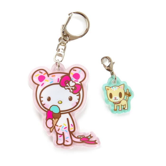 Pink Hello Kitty Hello Kitty x Tokidoki Keychain and Zipper Pull Duo (Kawaii Carnival) | CA_HK26142