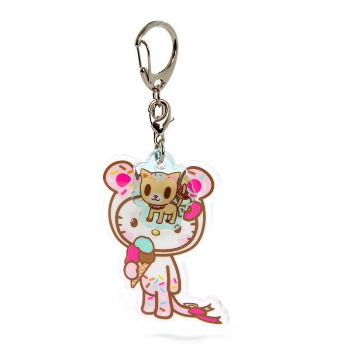 Pink Hello Kitty Hello Kitty x Tokidoki Keychain and Zipper Pull Duo (Kawaii Carnival) | CA_HK26142