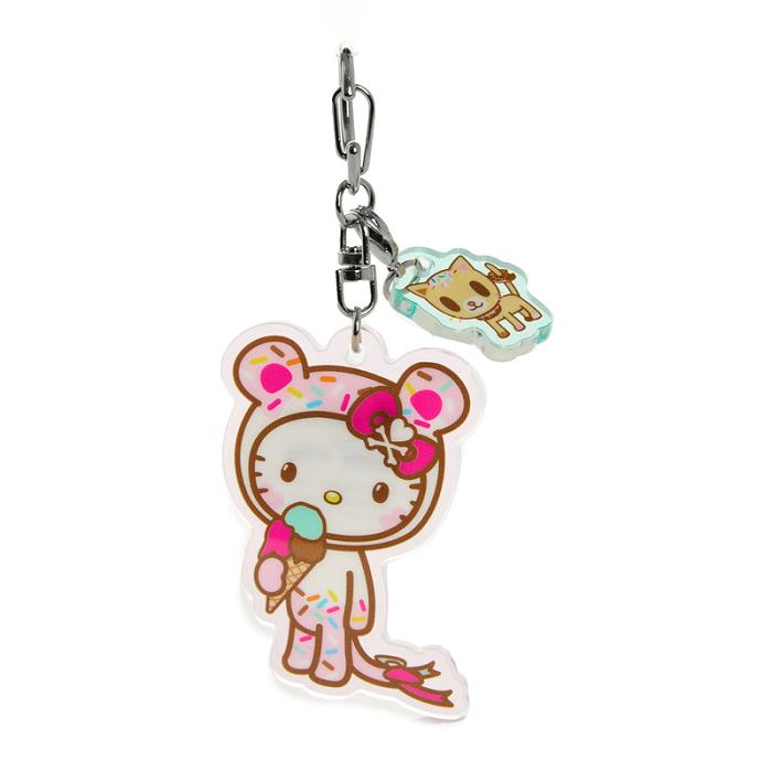 Pink Hello Kitty Hello Kitty x Tokidoki Keychain and Zipper Pull Duo (Kawaii Carnival) | CA_HK26142