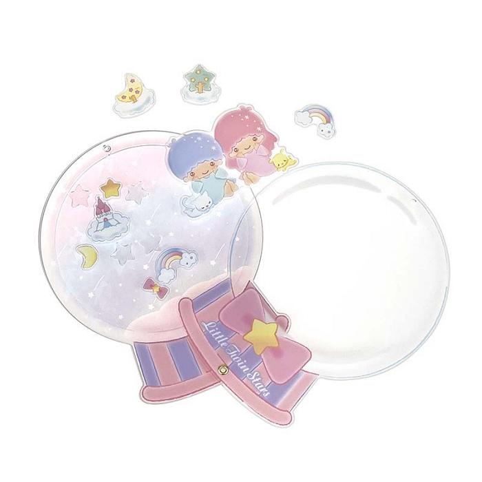 Pink Hello Kitty LittleTwinStars Acrylic Keychain and Stand (Furry Friends Series) | CA_HK14064