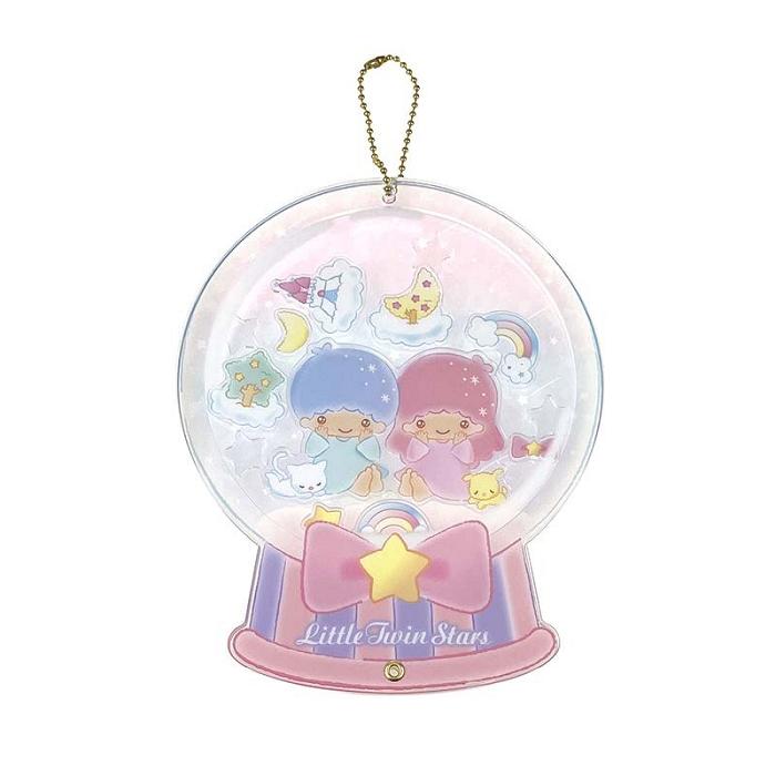 Pink Hello Kitty LittleTwinStars Acrylic Keychain and Stand (Furry Friends Series) | CA_HK14064