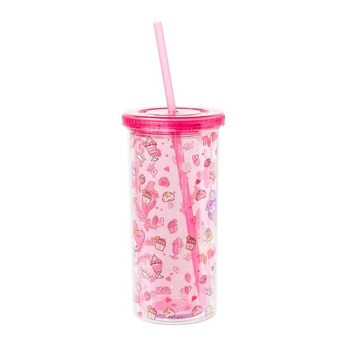 Pink Hello Kitty My Melody 20oz Strawberry Travel Tumbler | CA_HK13313