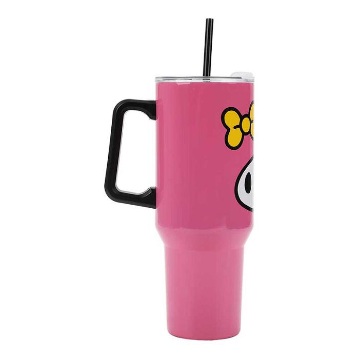 Pink Hello Kitty My Melody 40oz Stainless Steel Travel Tumbler | CA_HK66527