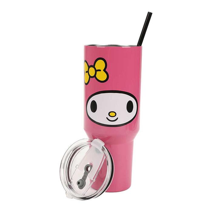 Pink Hello Kitty My Melody 40oz Stainless Steel Travel Tumbler | CA_HK66527