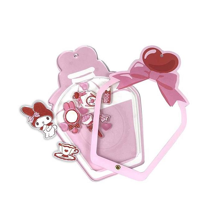 Pink Hello Kitty My Melody Acrylic Keychain and Stand (Classic Corduroy Series) | CA_HK39540