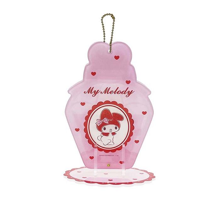 Pink Hello Kitty My Melody Acrylic Keychain and Stand (Classic Corduroy Series) | CA_HK39540