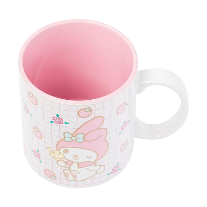 Pink Hello Kitty My Melody All-Over Print Ceramic Mug (Sweet Things) | CA_HK67379