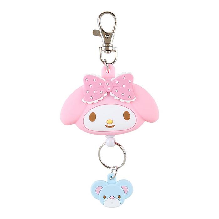 Pink Hello Kitty My Melody Bestie Face Badge Reel | CA_HK99179