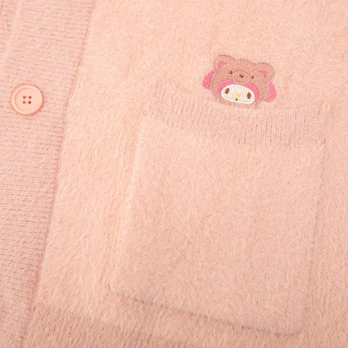 Pink Hello Kitty My Melody Cozy Kuma JapanLA Cardigan | CA_HK93178