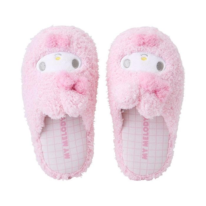 Pink Hello Kitty My Melody Cozy Sherpa Kids Slippers | CA_HK25135