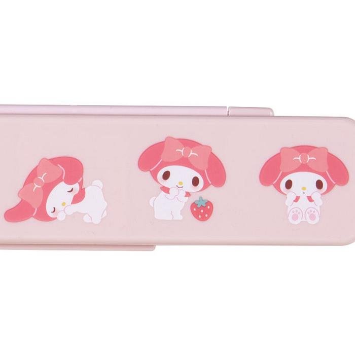 Pink Hello Kitty My Melody Everyday Chopsticks & Spoon Set | CA_HK14413