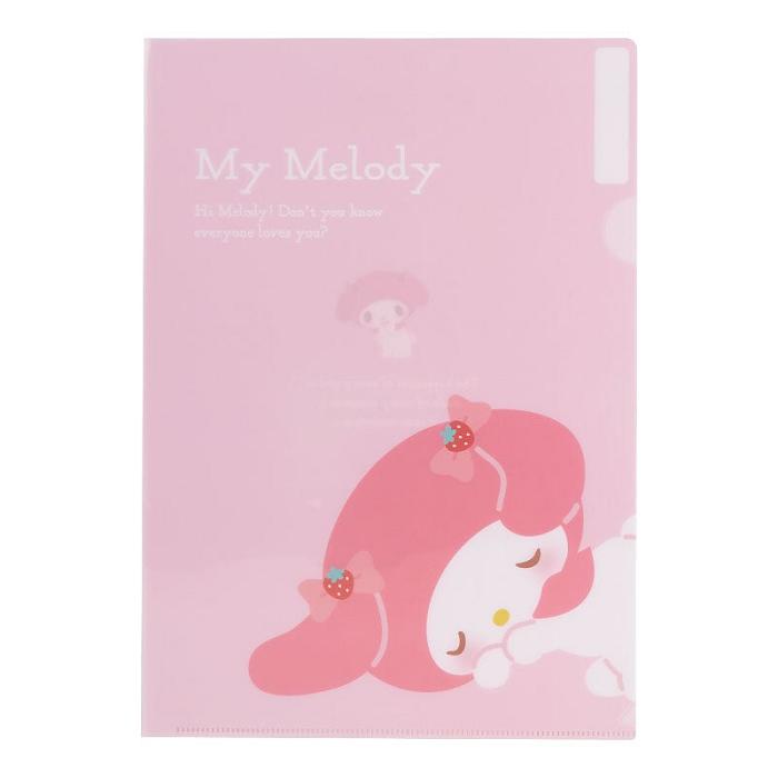 Pink Hello Kitty My Melody Expressions 3-pc Clear File Folder Set | CA_HK17906